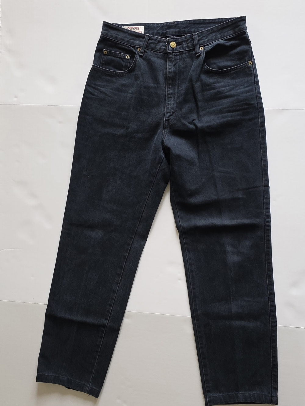 Bobson Vintage Nowell Black Jeans Straight Leg  Denim Y2K Grunge Normcore